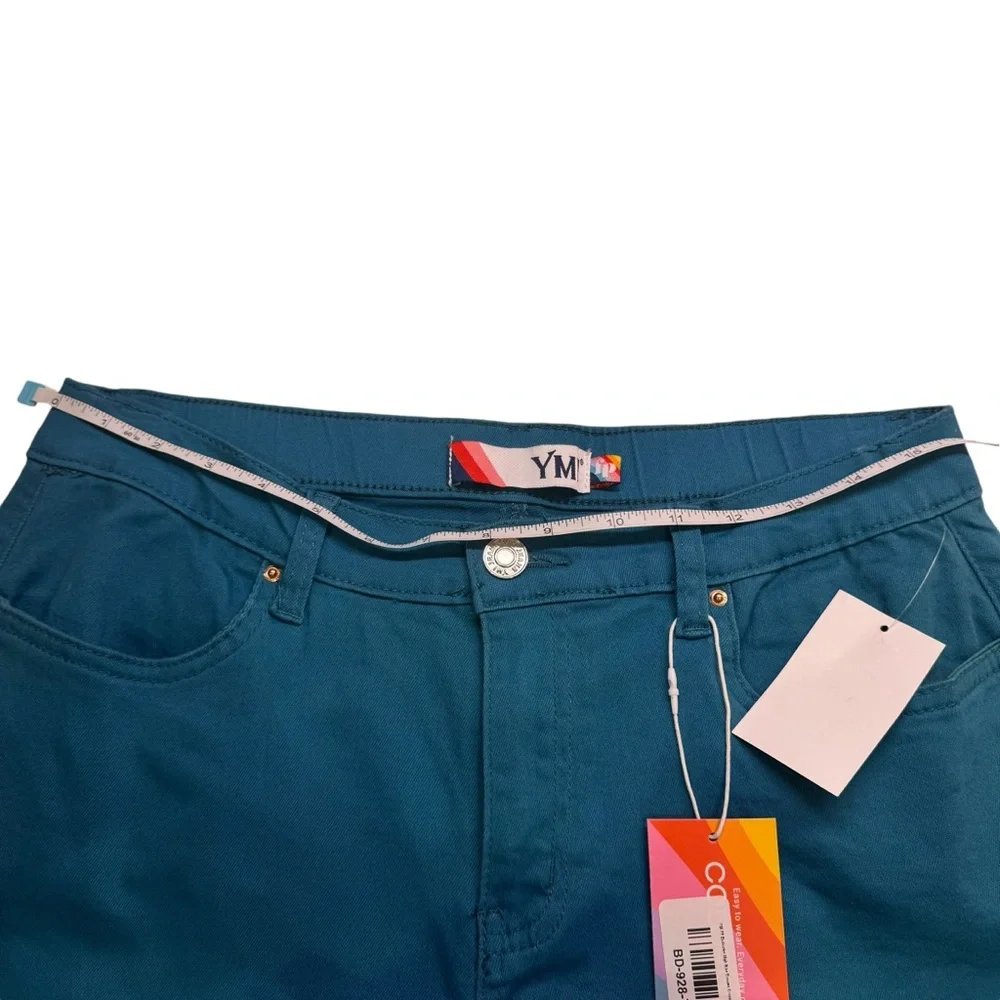 YMI - Cropped Teal Jeans - size Med NWT - Picture 8 of 15